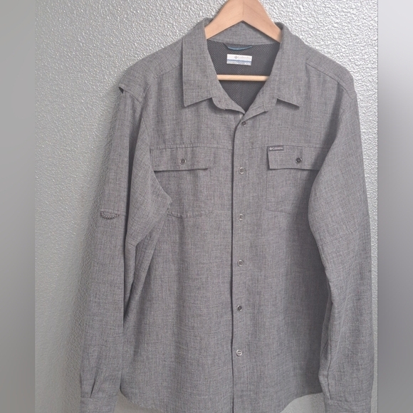 Columbia Omni Wick Hiking/Fishing Button Up Shirt Size XL/TG - Picture 10 of 14